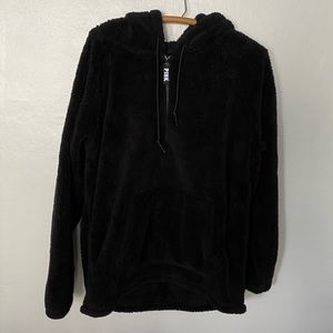 Victoria’s Secret Pink Back Sherpa Hoodie with Zip